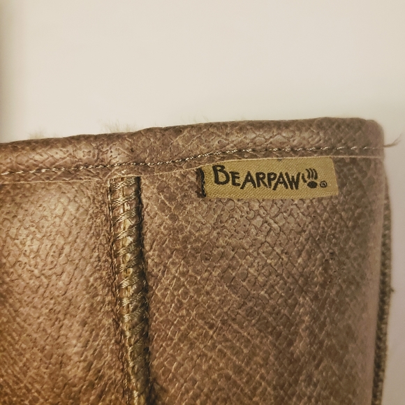 Bearpaw Boots Womens 11 Warm Snakeskin Gray Print Winter Fur Lined - Picture 2 of 7